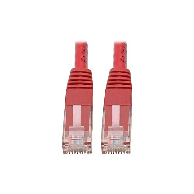 Tripp Lite Cat6 Cat5e Molded Patch Cable Red 6ft (N200006RD)