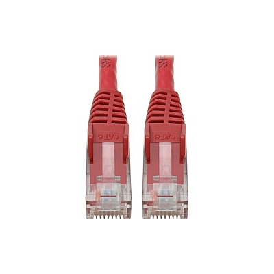Tripp Lite Cat6 Snagless Molded Patch Cable Red 4ft (N201004RD)