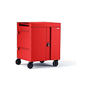 Bretford Cube Charge Cart 16 Ac,red Finish,90deg (TVC16PAC90DR)