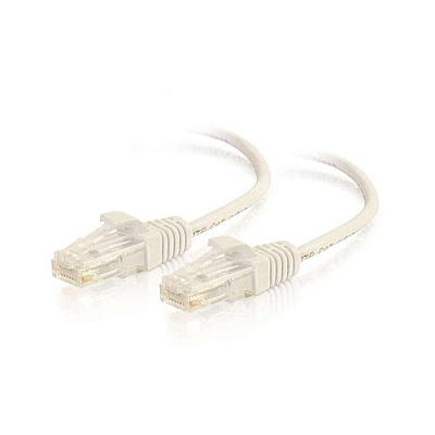C2G 5ft Slim Cat6 Cable Utp White (01187)