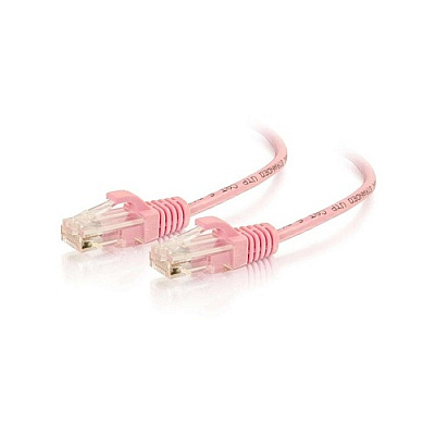 C2G 10ft Slim Cat6 Cable Utp Pink (01194)