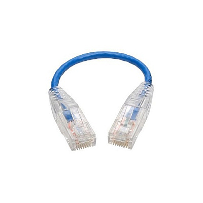 Tripp Lite Cat6 Gigabit Snagless Molded Slim Patch (N201S6NBL)