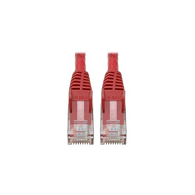 Tripp Lite Cat6 Snagless Molded Patch Cable Red 6in (N20106NRD)