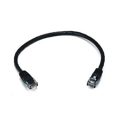 Monoprice Cat6 Utp Ethernet Cable_ 1ft Black (2288)