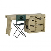Deployable Systems Pelican Field Desk W/ Chair-black (472FLDDESK032)