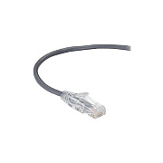 Black Box Cat6a 500-mhz Snagless 28awg Stranded Ethernet Patch Cable - Unshielded (utp), Cm Pvc (rj45 M/m), Gray, 10-ft. (3.0-m) (C6APC28GY10)