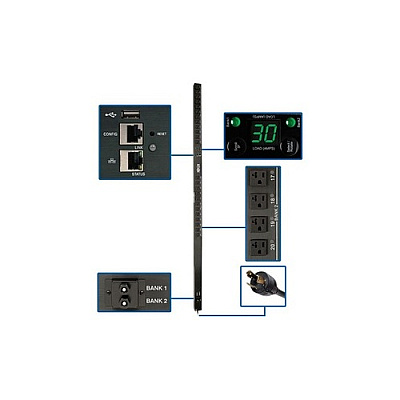 Tripp Lite Pdu Switched 24 5-15/20r Lx Platform 0u (PDUMV30NETLX)