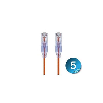 Monoprice Network Patch Cable_ 10g_ 3ft Orange (16296)