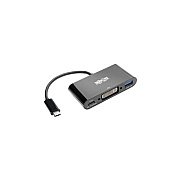Tripp Lite Usb C To Dvi Adapter Hub & Charging 6in (U44406NDUBC)