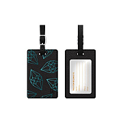 Centon Electronics Otm Essentials Black Leather Bag Tag (OPIIA0271)
