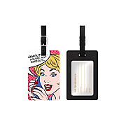 Centon Electronics Otm Essentials Black Leather Bag Tag (OPIIPOP01)