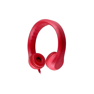 Hamiltonbuhl Flex-phones, Foam Headphones, Red (KIDSRED)