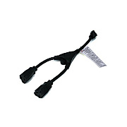 Monoprice Cord Splitter Cable - 14in - Black (5309)