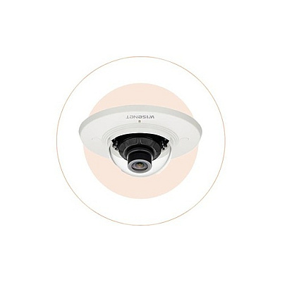 Hanwha Vision Flush Mount Dome Camera, 5mp,3.7mm (XND8020F)