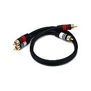 Monoprice Rca Plug/2rca Plug M/m 1.5ftcable-black (5346)
