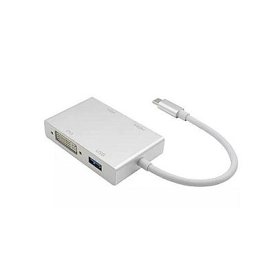 Axiom Usb-c To Hdmi/vga/dvi/usb Adapter (4N1USBCHVDUAX)