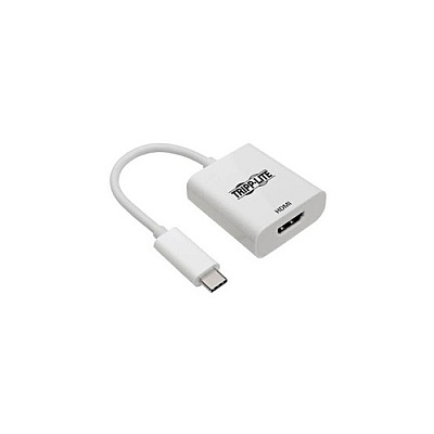 Tripp Lite Usb C To Hdmi 4k Adapter M/f White 6in (U44406NHD4K6W)