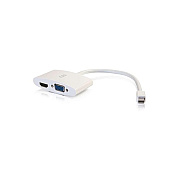 C2G Mini Displayport To Vga Hdmi Adapter Wht (28272)