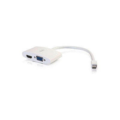 C2G Mini Displayport To Vga Hdmi Adapter Wht (28272)
