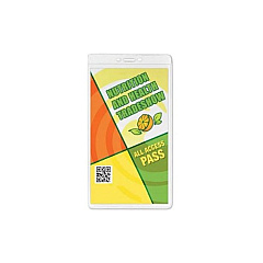 Brady People ID Badge Holder,vinyl Sz,3 3/4 X 7 3/8in (5064258)