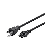 Monoprice Grounded Ac Power Cord_ 15ft Black (7690)