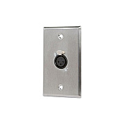 Monoprice Xlr Female 3 Pin One Port Wall Plate (7396)