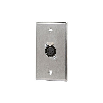 Monoprice Xlr Female 3 Pin One Port Wall Plate (7396)