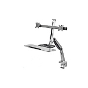 SIIG Two Monitor And Laptop Tray Desk Mount (CEMT2G12S1)