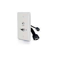 C2G Single Gang Hdmi Wall Plate With 3.5mm (39871)