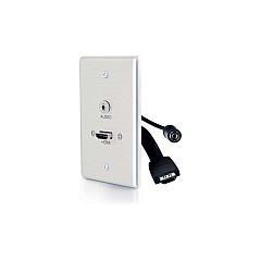 C2G Single Gang Hdmi Wall Plate With 3.5mm (39871)