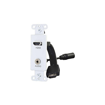 C2G Wall Plate With Hdmi Pigtail And 3.5mm (39872)