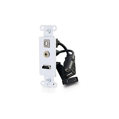 C2G Hdmi Wall Plate With Usb And 3.5mm (39873)