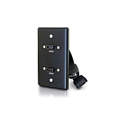 C2G Single Gang Wall Plate - 2 Hdmi Pigtails (39879)