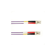 Black Box Om3 50/125 Multimode Fiber Optic Patch Cable - Lszh, Lc To Lc, Purple, 1-m (3.2-ft.), Gsa, Taa, Non-returnable/non-cancelable (LZH10001MLCLCVT)