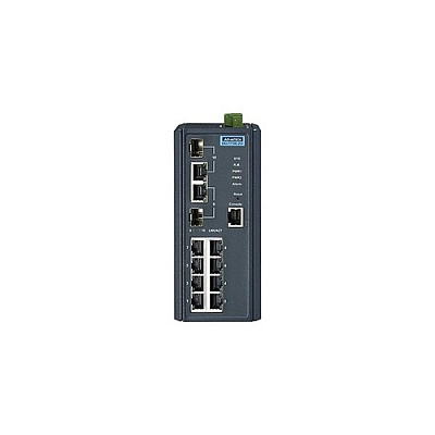 B+B Smartworx 8fe + 2g Combo Managed Switch W/wide Tem (EKI7710E2CIAE)