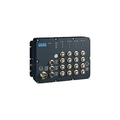 B+B Smartworx Train Switch 16m12 X Fe Port W/ 12 Poe P (EKI9516PFIDL10E)