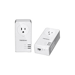 Trendnet Powerline 1300 Av2 Adapter Kit With Built-in Outlet (TPL423E2K)