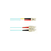 Black Box Om3 50/125 Multimode Fiber Optic Patch Cable - Ofnr Pvc, Sc To Lc, Aqua, 3-m (9.8-ft.), Gsa, Taa, Non-returnable/non-cancelable (FOCMR10003MSCLCA)