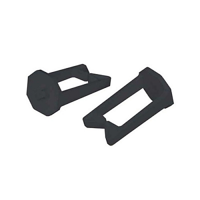 Leviton Kit, Cable Retention Q Series, 4 Ret,blk (QSOHRCRBB)