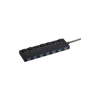 Monoprice Usb 3.0 7-port Switch Hub_with Ac (21787)