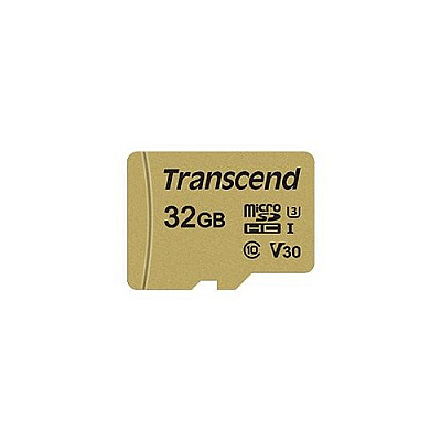 Transcend 32gb Uhs-i U3 Microsd With Adapter, Mlc (TS32GUSD500S)