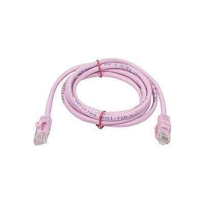 Monoprice Cat5e 24awg Utp Patch Cable_ 5ft Pink (11357)