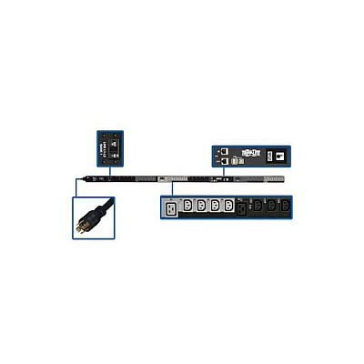 Tripp Lite Pdu 3-ph Switched 208/240v 24 C13 6 C19 (PDU3EVS6L2130)