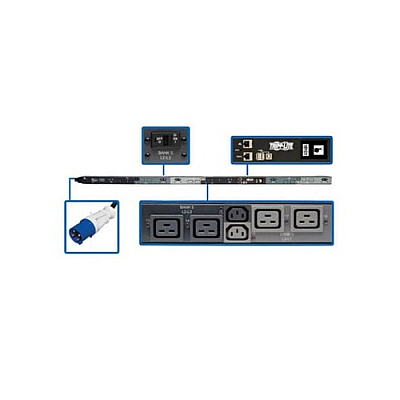 Tripp Lite Pdu 3-ph Switched 208v 6 C13 12 C19 60a (PDU3EVSR6G60A)