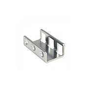Rack Solutions 1u Bracket, 2-bends, 1.00in Wide (1UBRK100)