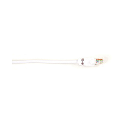 Black Box Cat6 250-mhz Molded Snagless Stranded Ethernet Patch Cable-unshielded(utp),cm Pvc(rj45 M/m),white,1-ft.(0.3-m),25-pack (CAT6PC001WH25PAK)