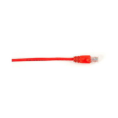 Black Box Cat6 250-mhz Molded Snagless Stranded Ethernet Patch Cable-unshielded(utp),cm Pvc(rj45 M/m), Red, 3-ft.(0.9-m), 25-pack (CAT6PC003RD25PAK)