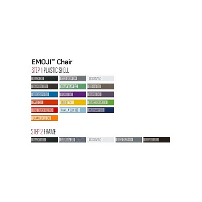 Paragon Furniture 14i 4 Leg Emoji Chair,casters (EMOJI4L14CAZ)