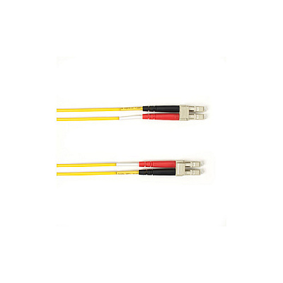 Black Box Os2 9/125 Singlemode Fiber Optic Patch Cable - Ofnr Pvc, Lc To Lc, Yellow, 10-m (32.8-ft.), Gsa, Taa, Non-returnable/non-cancelable (RSM010MLCLCYL)