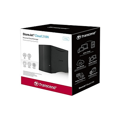 Transcend 8tb Storejetcloud210n, Network Storage (TS8TSJC210N)
